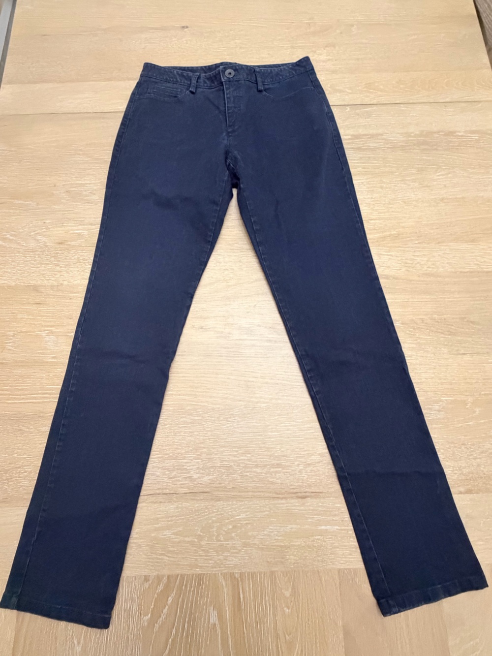 Theory Navy Straight-Leg Jeans - Picture 2 of 5